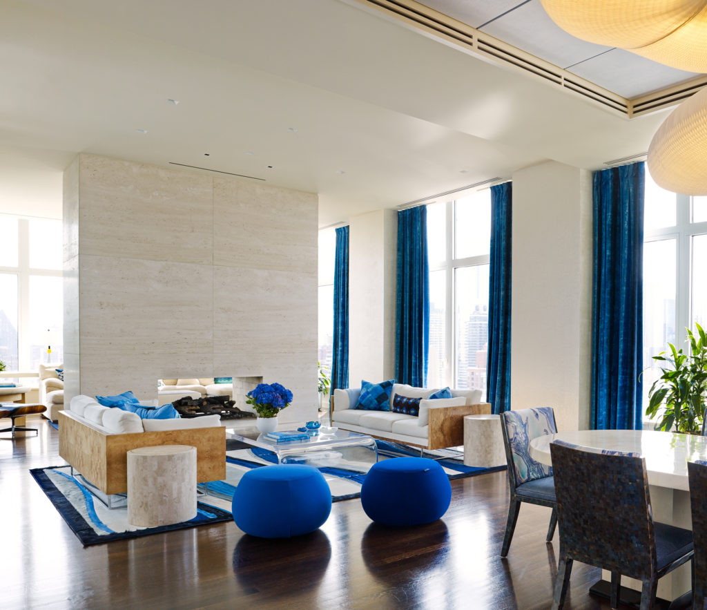 Upper East Side Penthouse Living Space