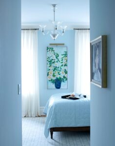 Custom Blue color bed room