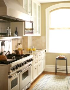 cream color modular kitchen