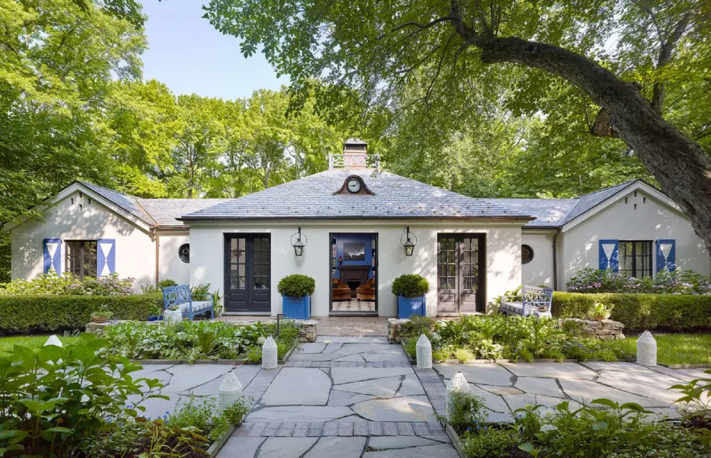 The front facade of a Rockland County home