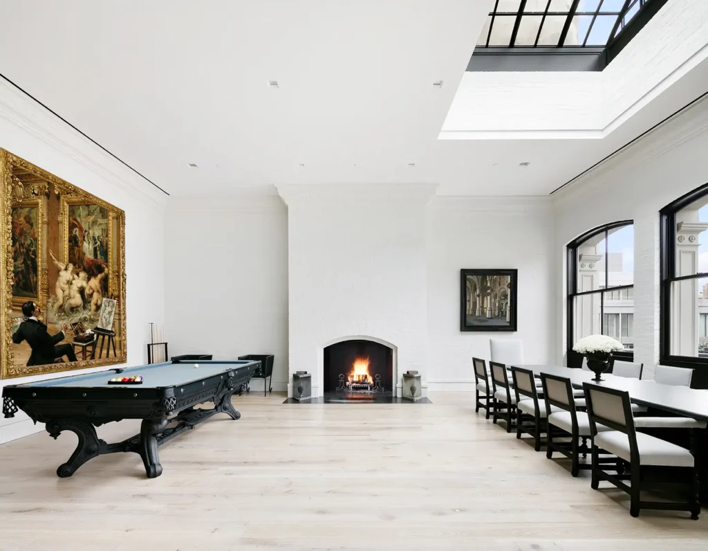 A Tribeca loft dining room