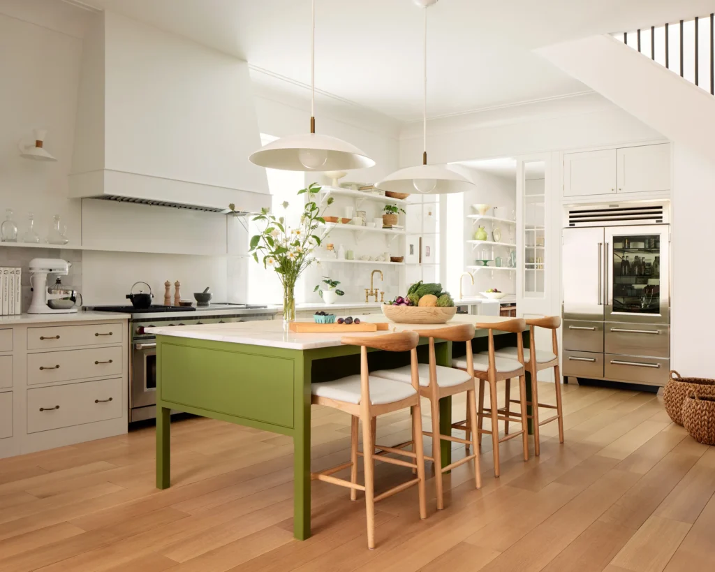 Greenwich Village dining room with refinished floors