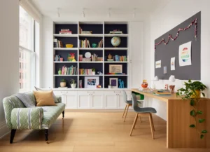 Greenwich Village Triplex Penthouse library on display